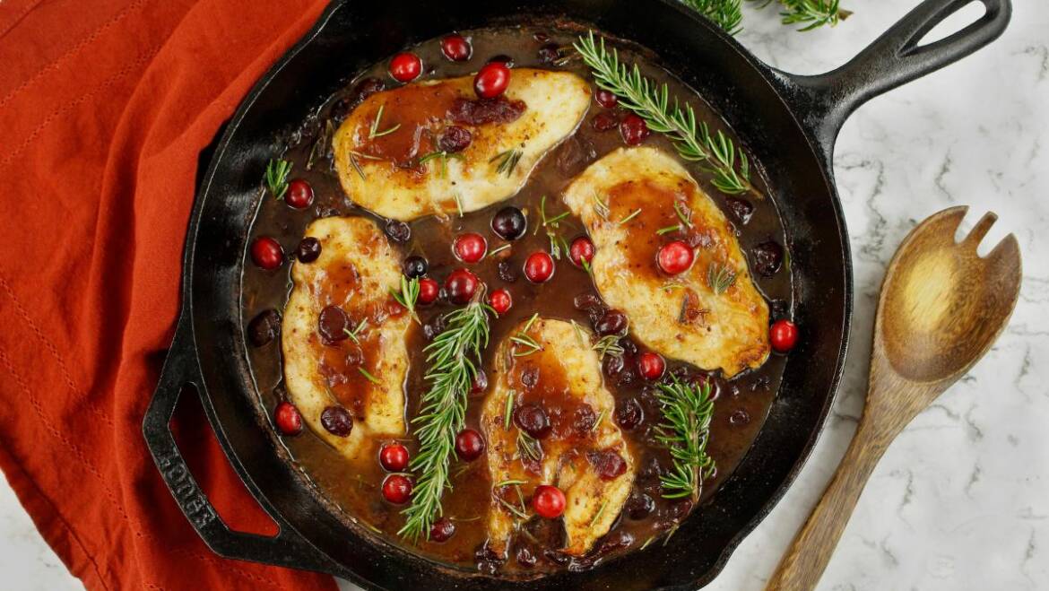 Recette de poulet aux canneberges facile | Les jardins de Laurent du vieux fermier